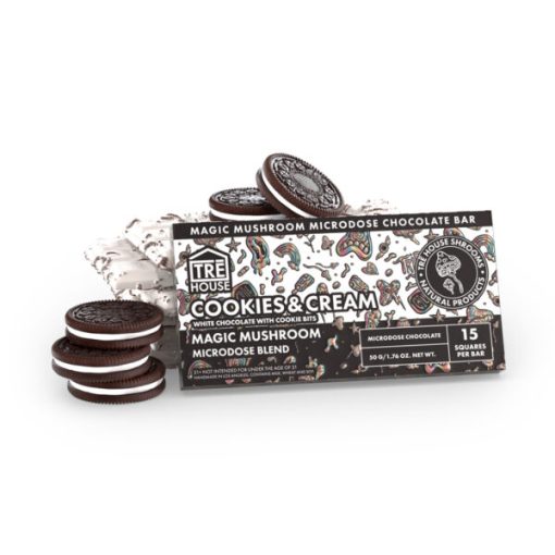 TRE House Magic Mushroom Chocolate Bar: Cookies & Cream Flavor