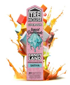 Live Rosin Liquid Diamonds Vape Pen + D8 + D9 + D10 + HHC + THCP – Candyland – Sativa – 2g