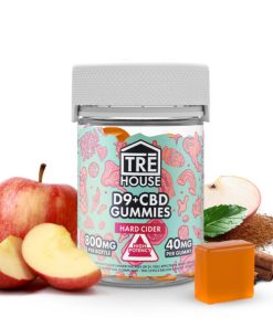 Hard Cider Delta 9 THC Gummies with CBD