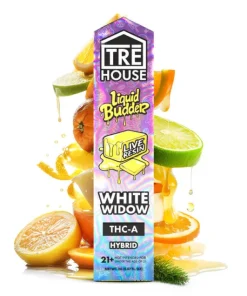 White Widow – Live Resin Liquid Budder Hybrid THC-A Vape Pen – 2g
